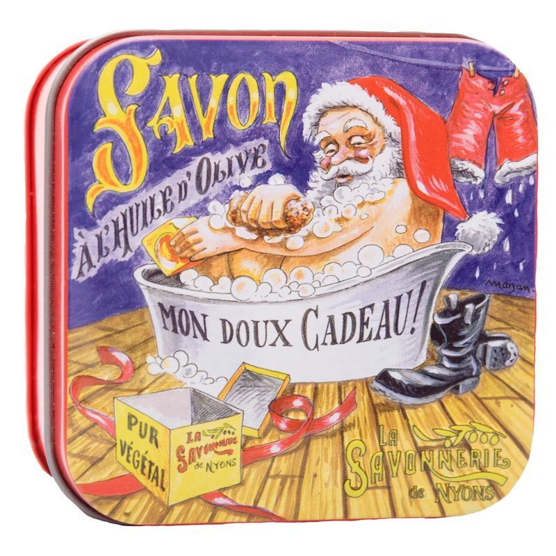 La Savonnerie de Nyons - Boite métal avec savon - Bain du Père Noël
