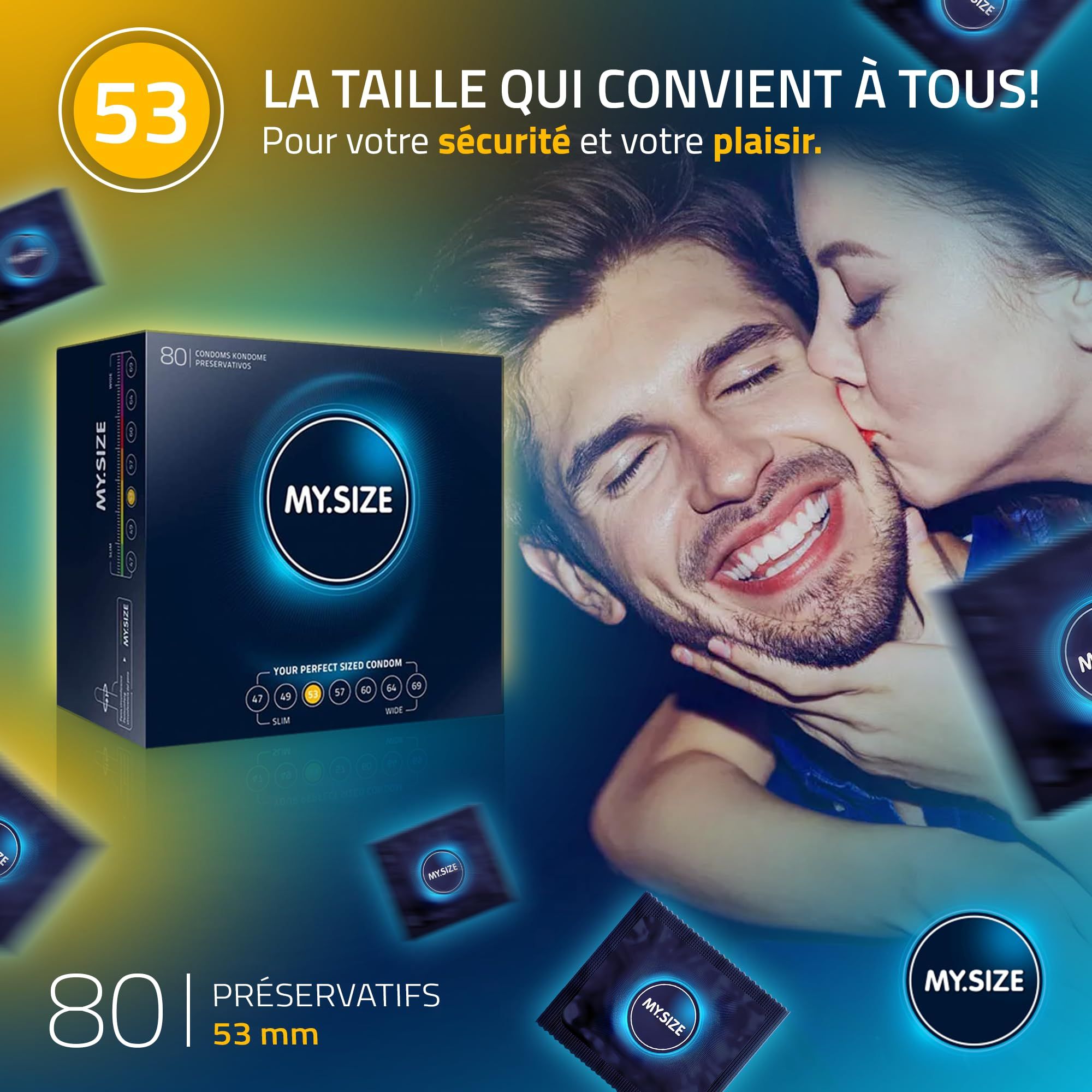 MY.SIZE Classic Préservatifs Taille 3 53mm