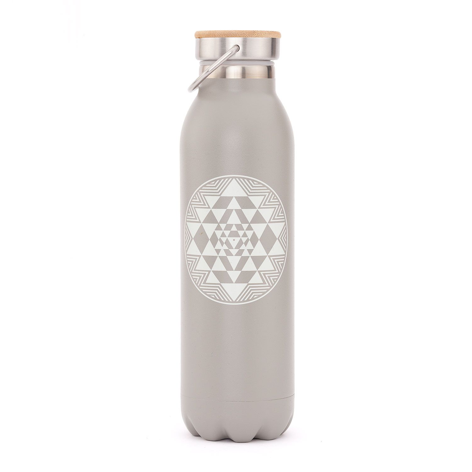 bodhi Geïsoleerde drinkfles 600 ml, roestvrij staal Yantra, mat grijs