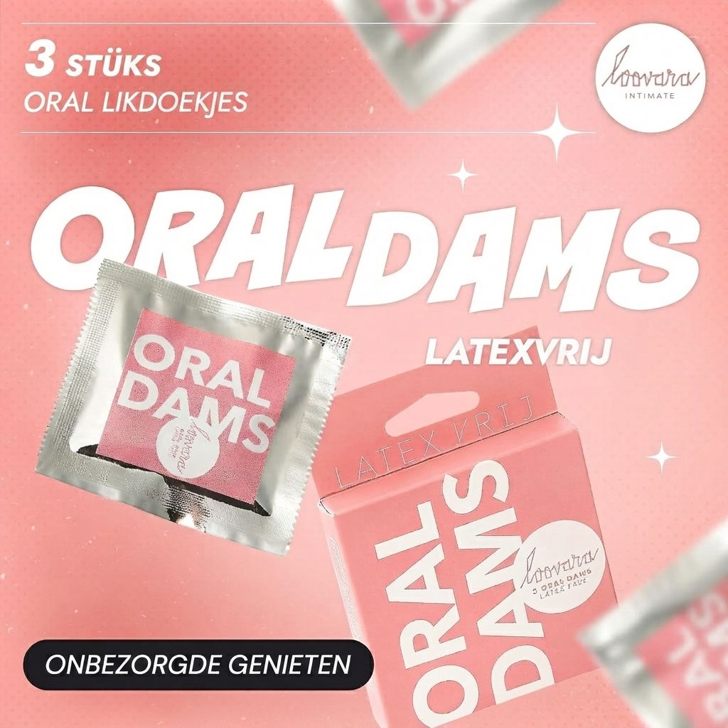 Verpakking met latexvrije oral dams en grapefruit.