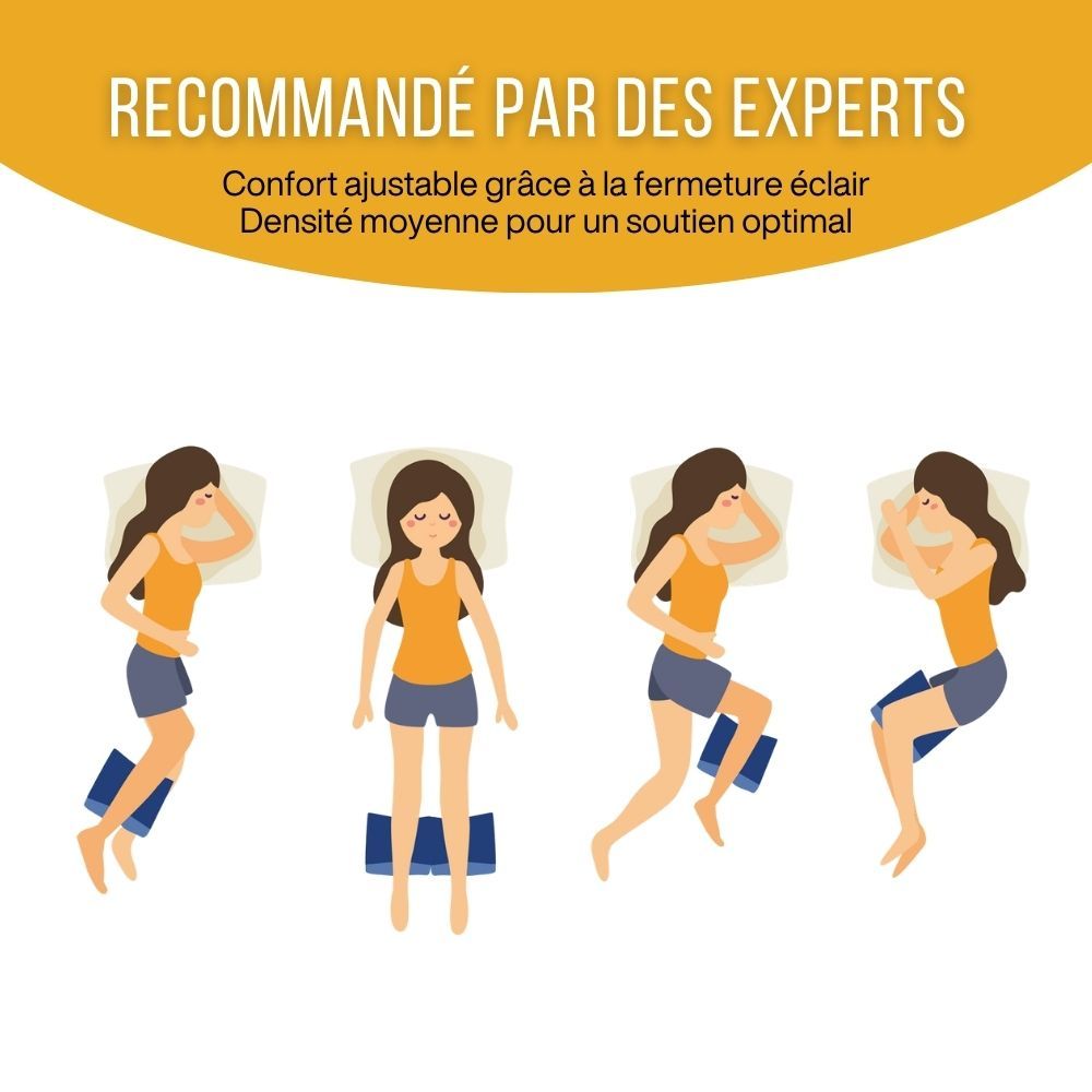 INPHYSIO Beenkussen met extra witte hoes