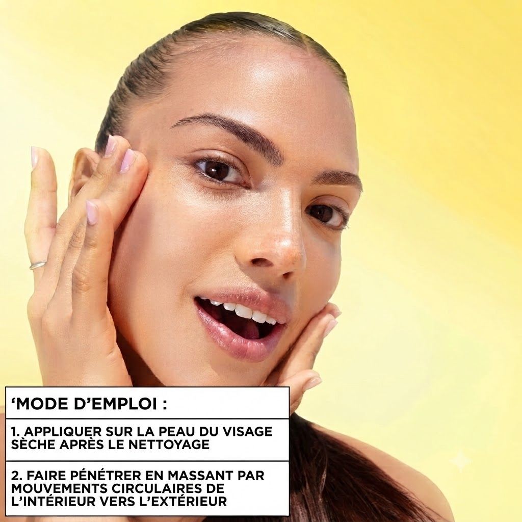 Homme à la peau lisse, combat la fatigue et le teint irrégulier.