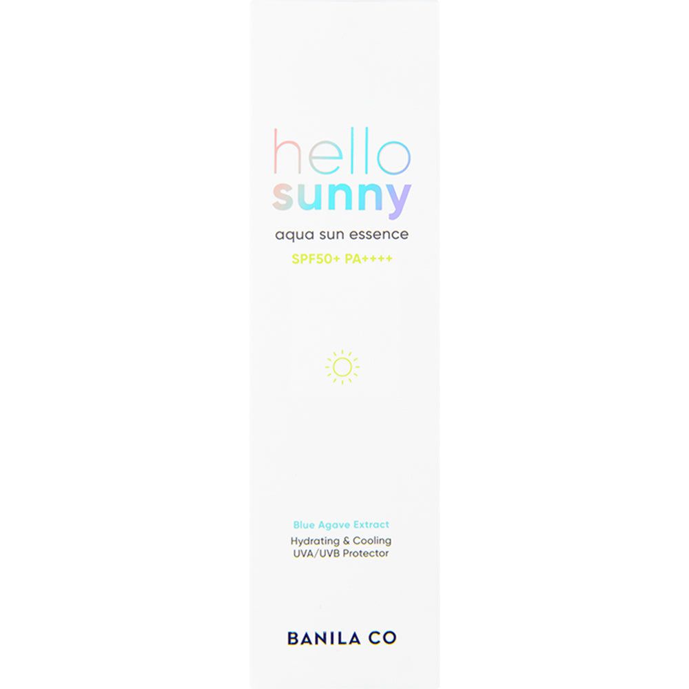 Emballage BANILA CO Hello Sunny Aqua Sun Essence SPF50+ PA++++.