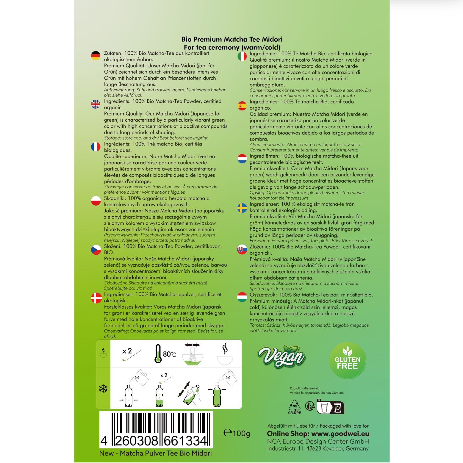 Good wei Biologische Premium Matcha "Midori"