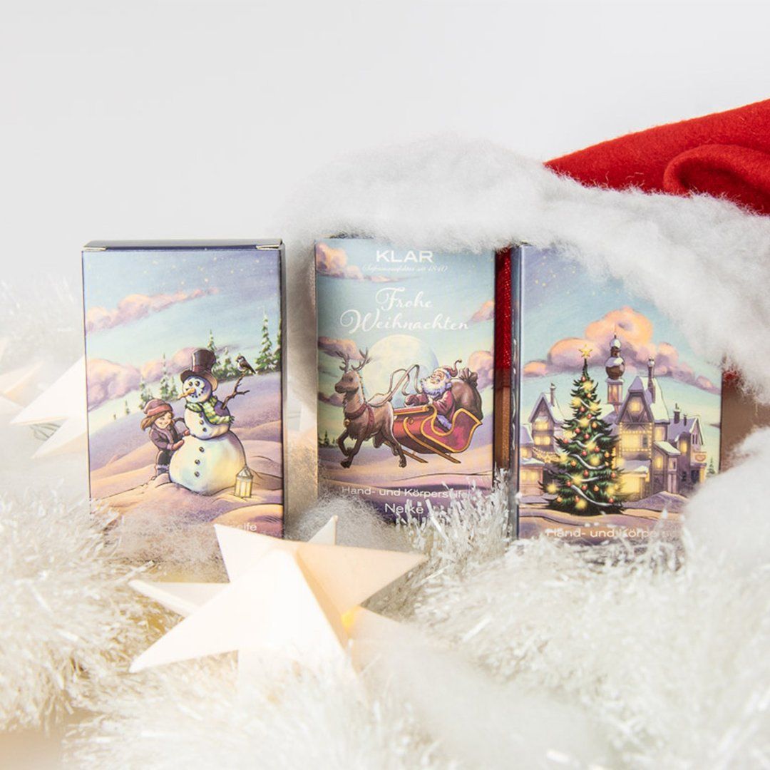 Savons Klar - Édition Noël de Klar Silent Night - coffret cadeau (sans huile de palme)