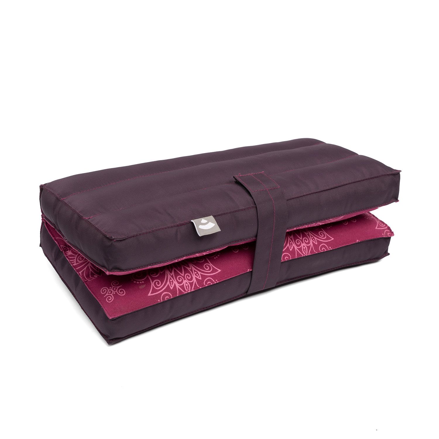 bodhi Maharaja collectie: Opvouwbaar meditatiekussen, bes
