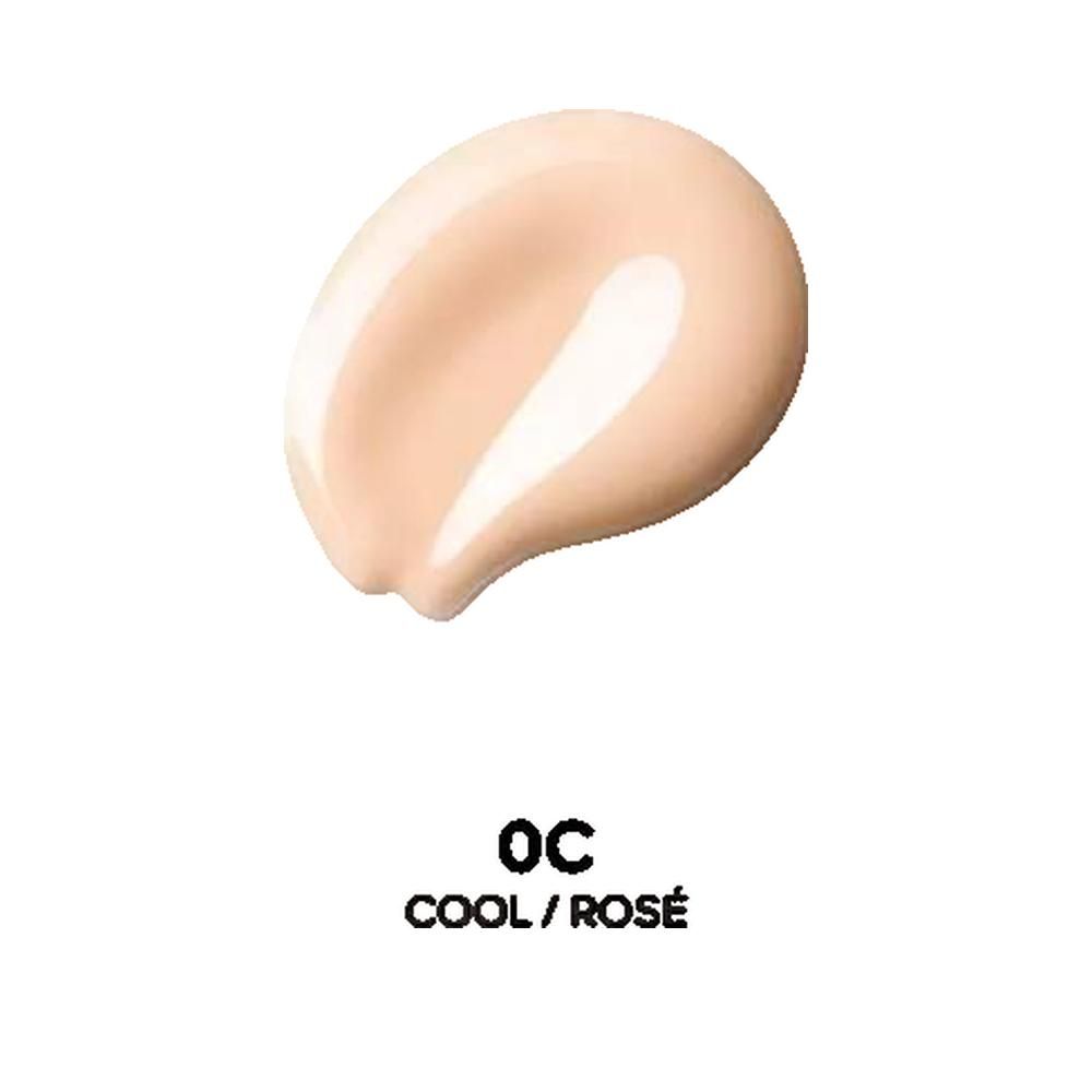 Nuance de maquillage en forme de goutte. 'OC COOL / ROSÉ' est écrit en dessous.