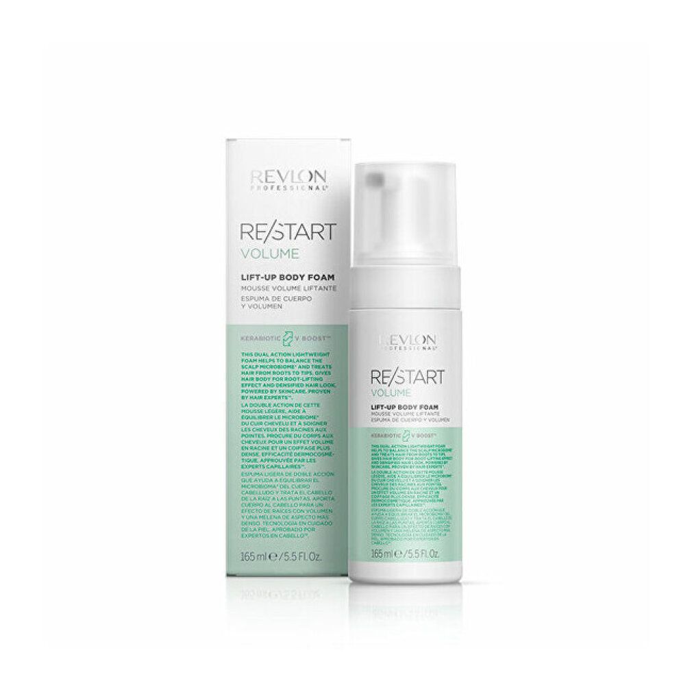 Fles en doos Revlon Re-Start Volumen Lift-Up mousse.