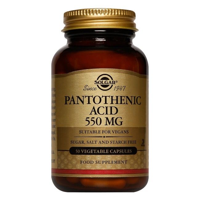 Solgar Pantothenic Acid | Pantotheenzuur 550 mg