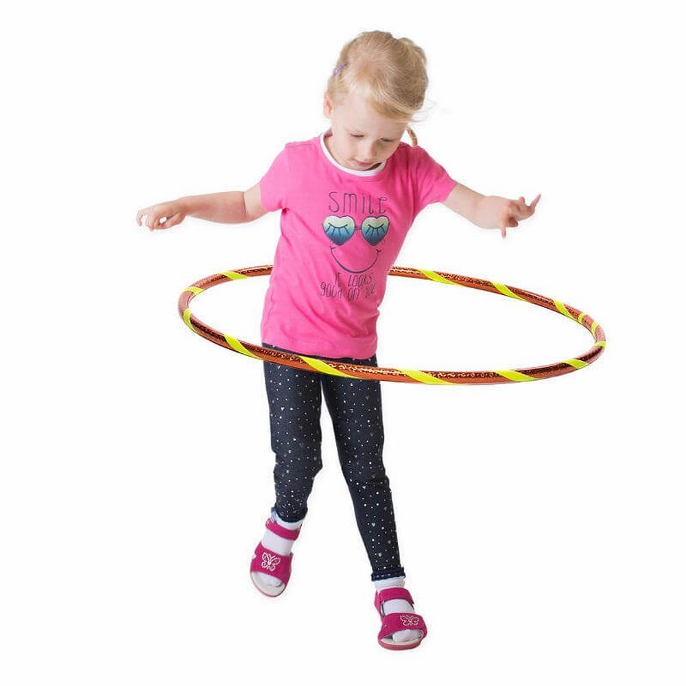 Hoopomania Funny kinderhoelahoep | Ø 70 cm | Oranje-Geel (neon)