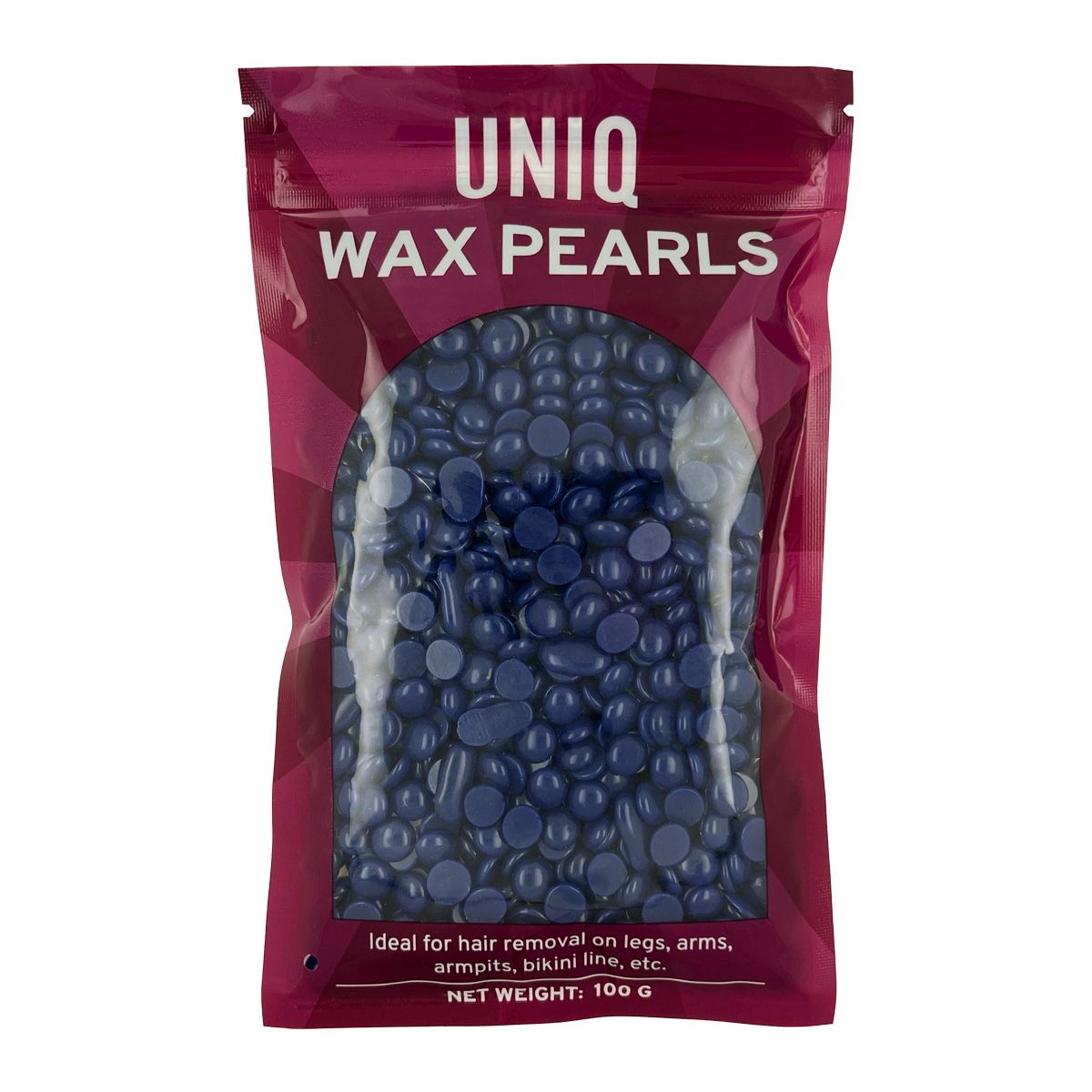 Emballage de PERLES DE CIRE UNIQ couleur lavande. Idéal pour l'épilation.