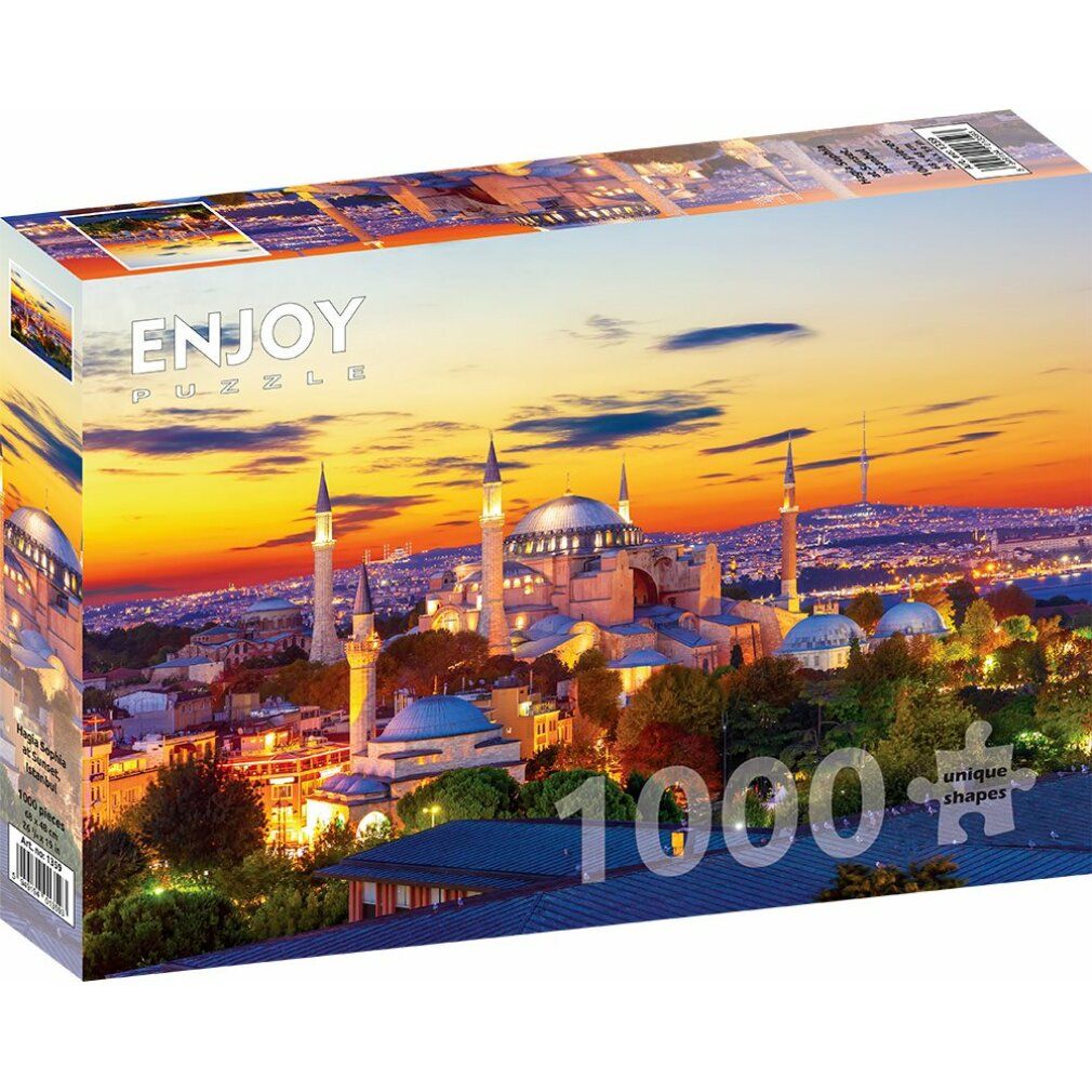 enjoy Puzzel Hagia Sofia bij zonsondergang, Istanbul 1000 delen