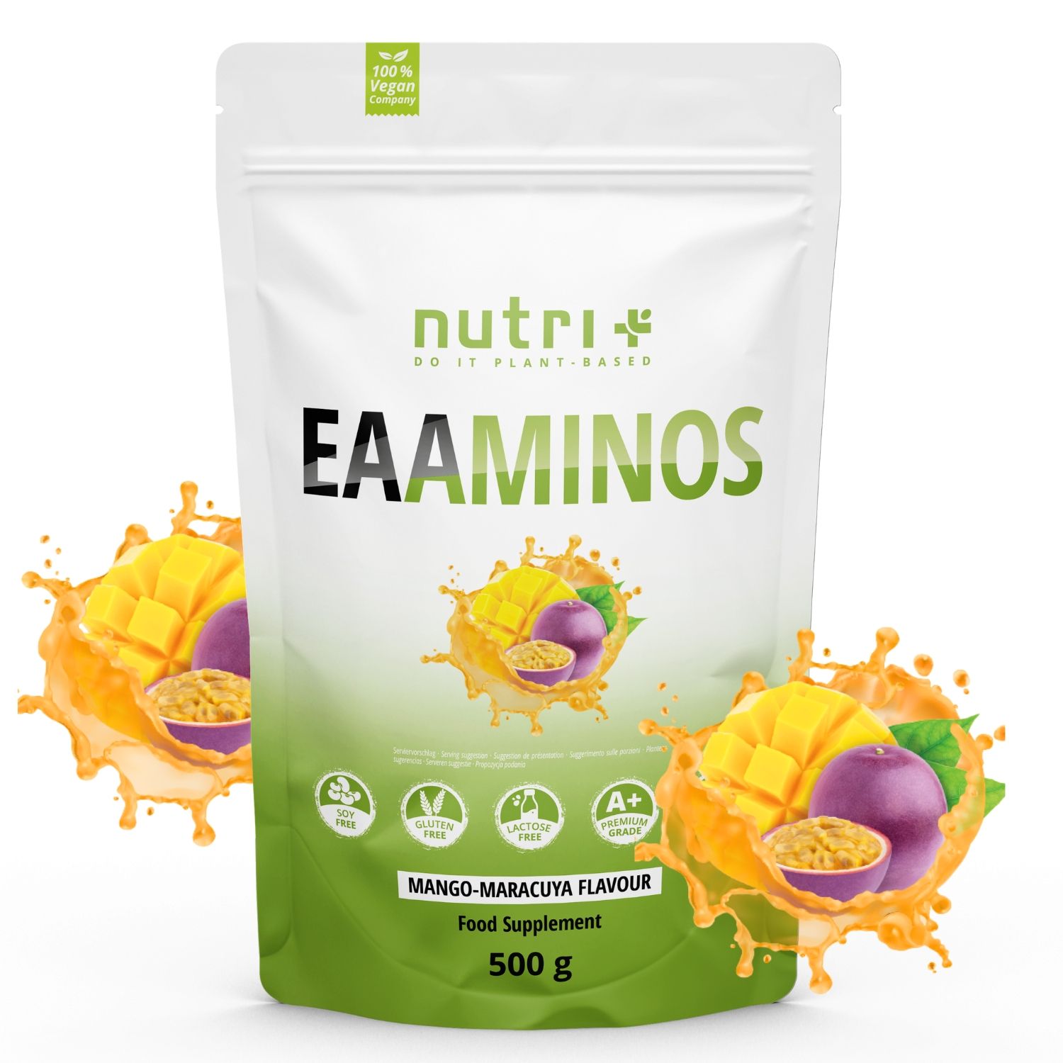 nutri+ Poudre EAA instantanée 500 g Complexe - Acides aminés essentiels