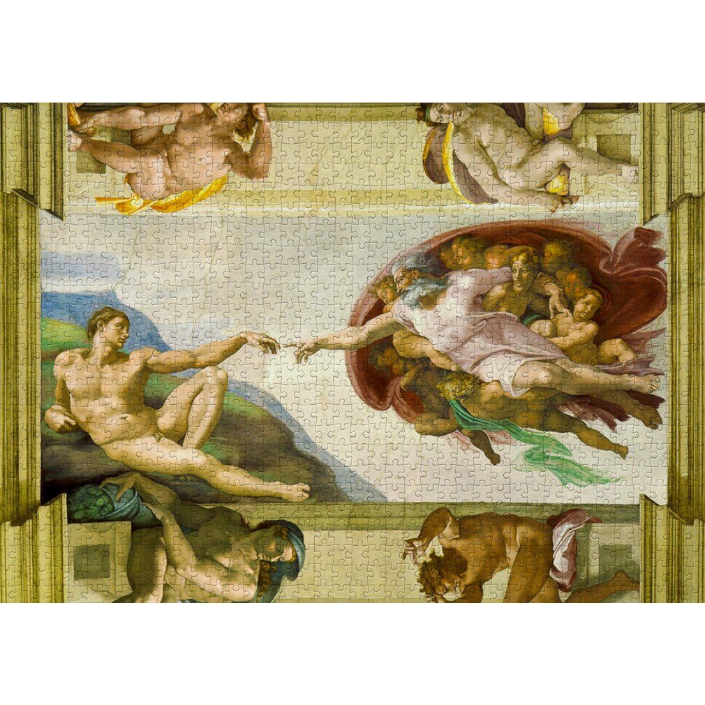 enjoy Puzzel Michelangelo Buonarroti: Creatie van Adam 1000 stuks