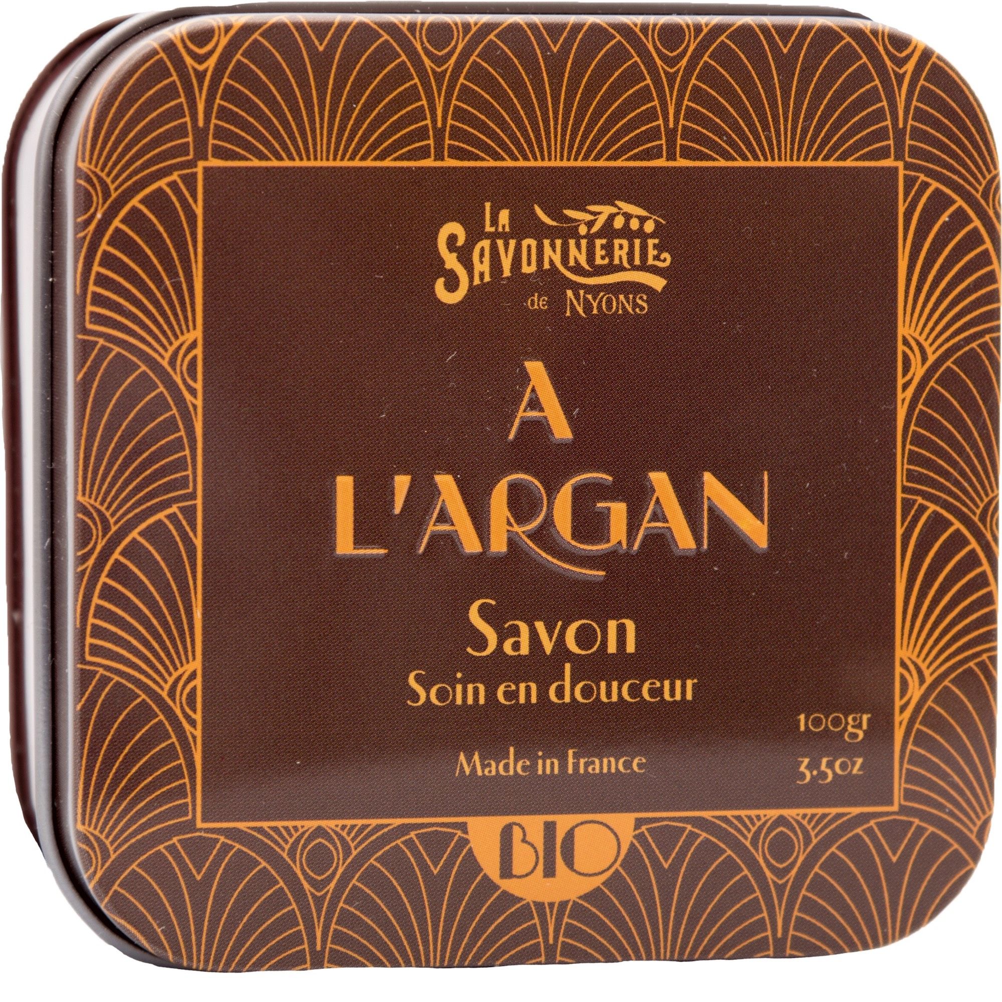 La Savonnerie de Nyons - Metalen doosje met zeep - Arganolie