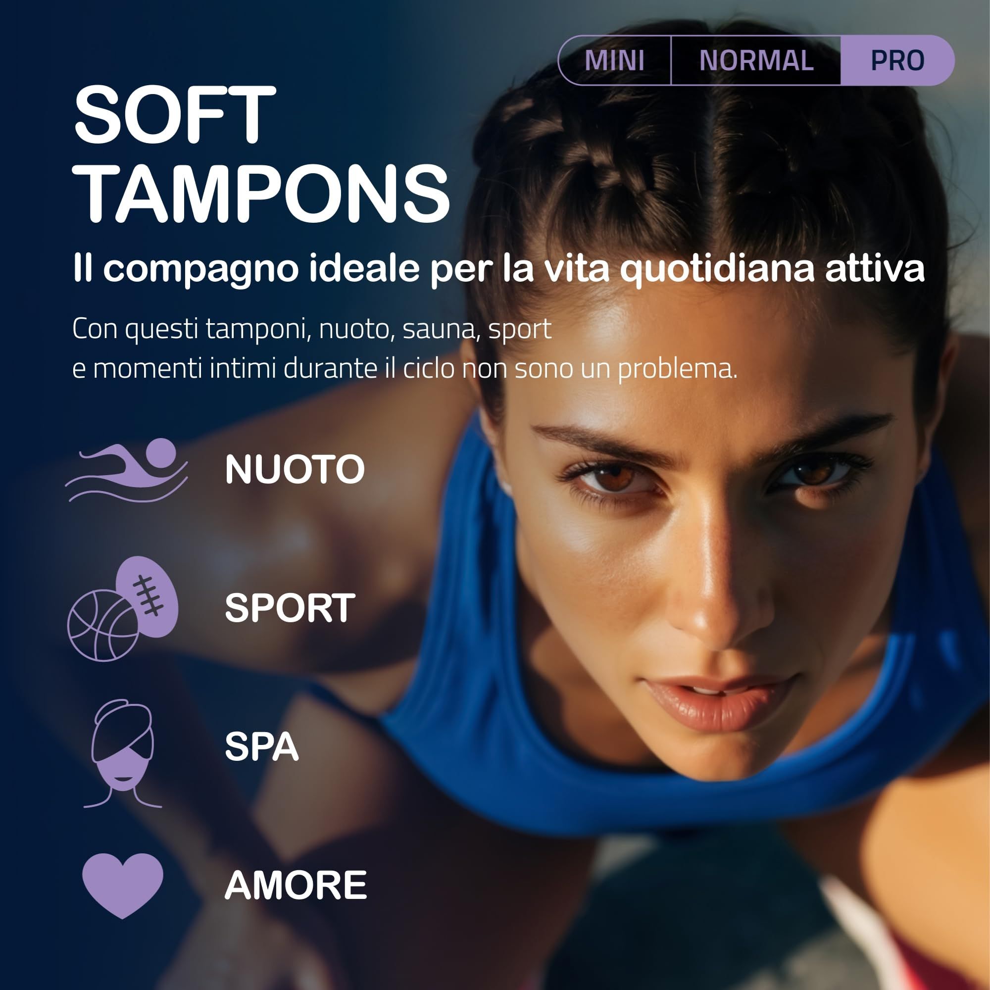MY.SIZE Woman Soft Tampons Pro : idéal pour la natation, le sport, le spa et l'intimité.