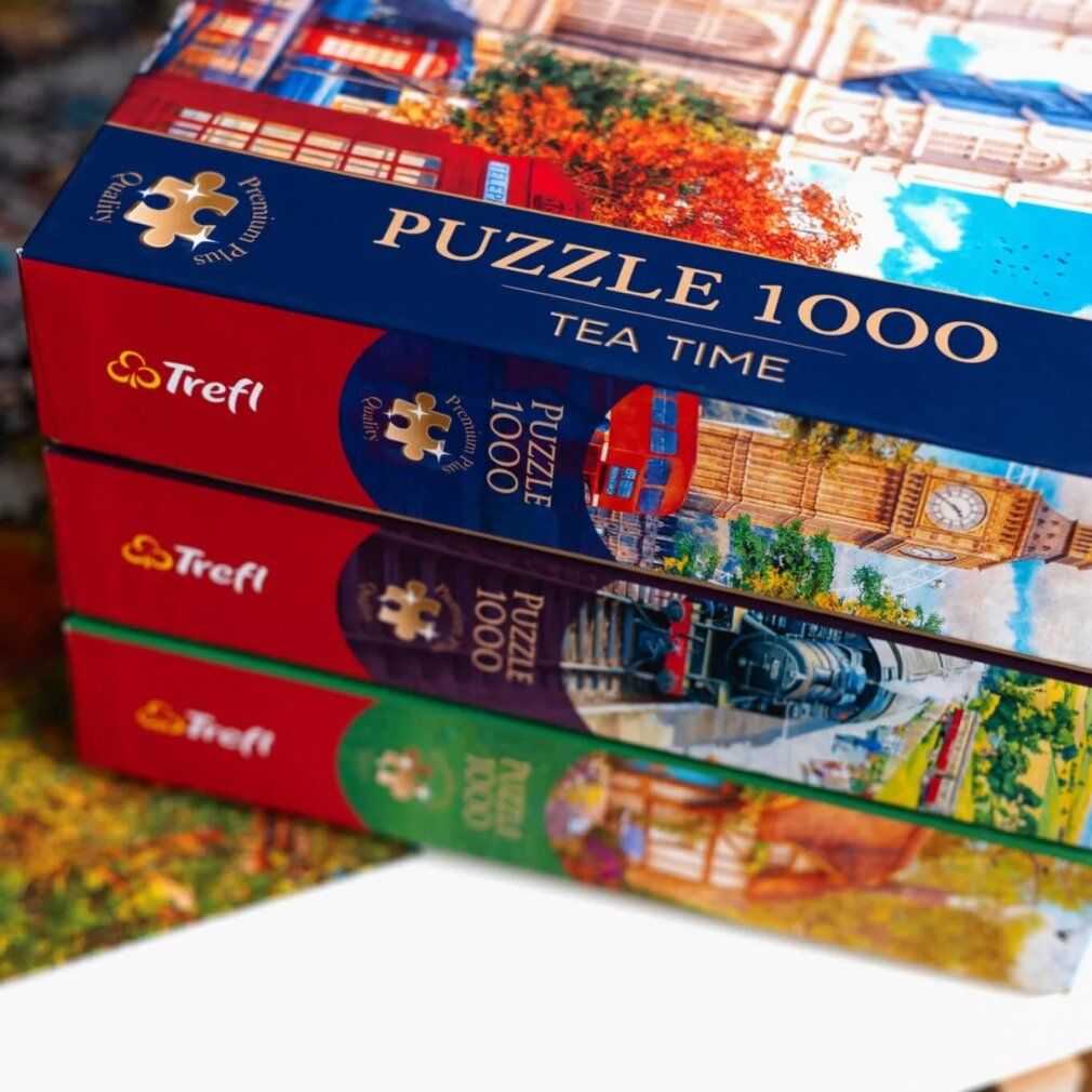 trefl Puzzel Premium Plus Theetijd: Landhuis 1000 Onderdelen