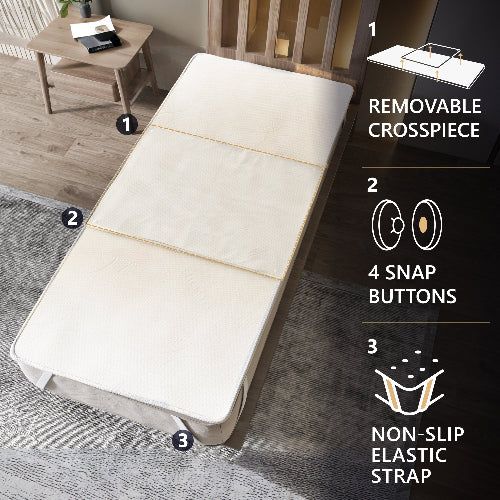 The White Stone Set van 3 Absorberende Bedpads 80x75 cm Waterdicht en Herbruikbaar