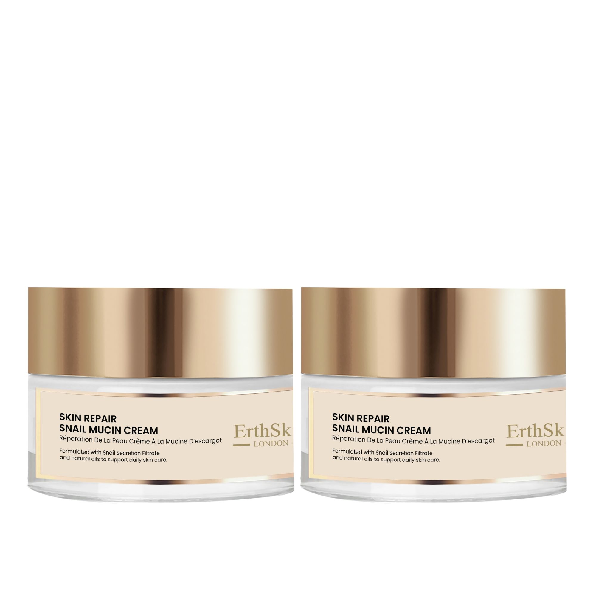 ErthSkin London Crème réparatrice à la bave d'escargot (2x)