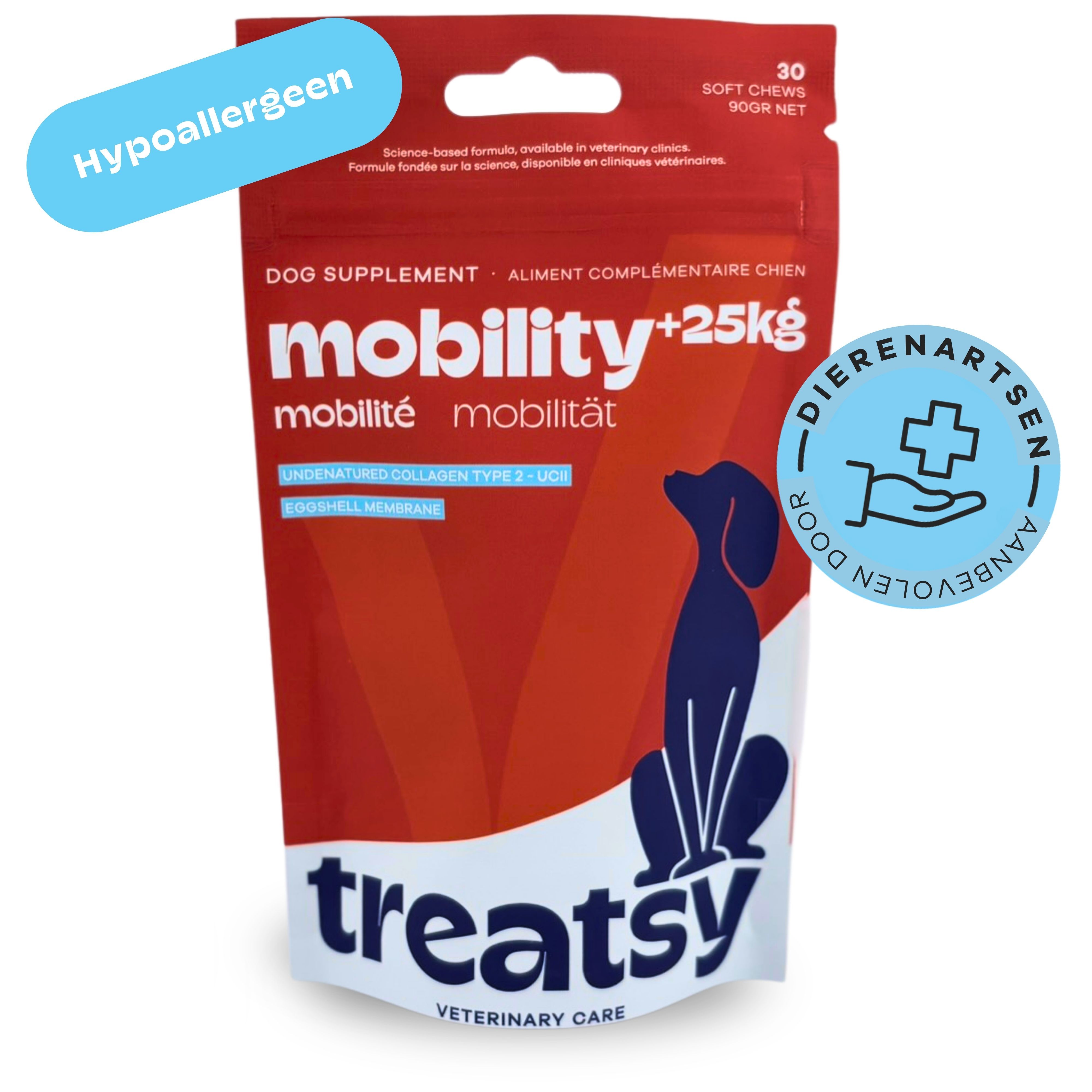 Treatsy Voedingssupplement – Mobiliteit voor grote honden (+25kg)