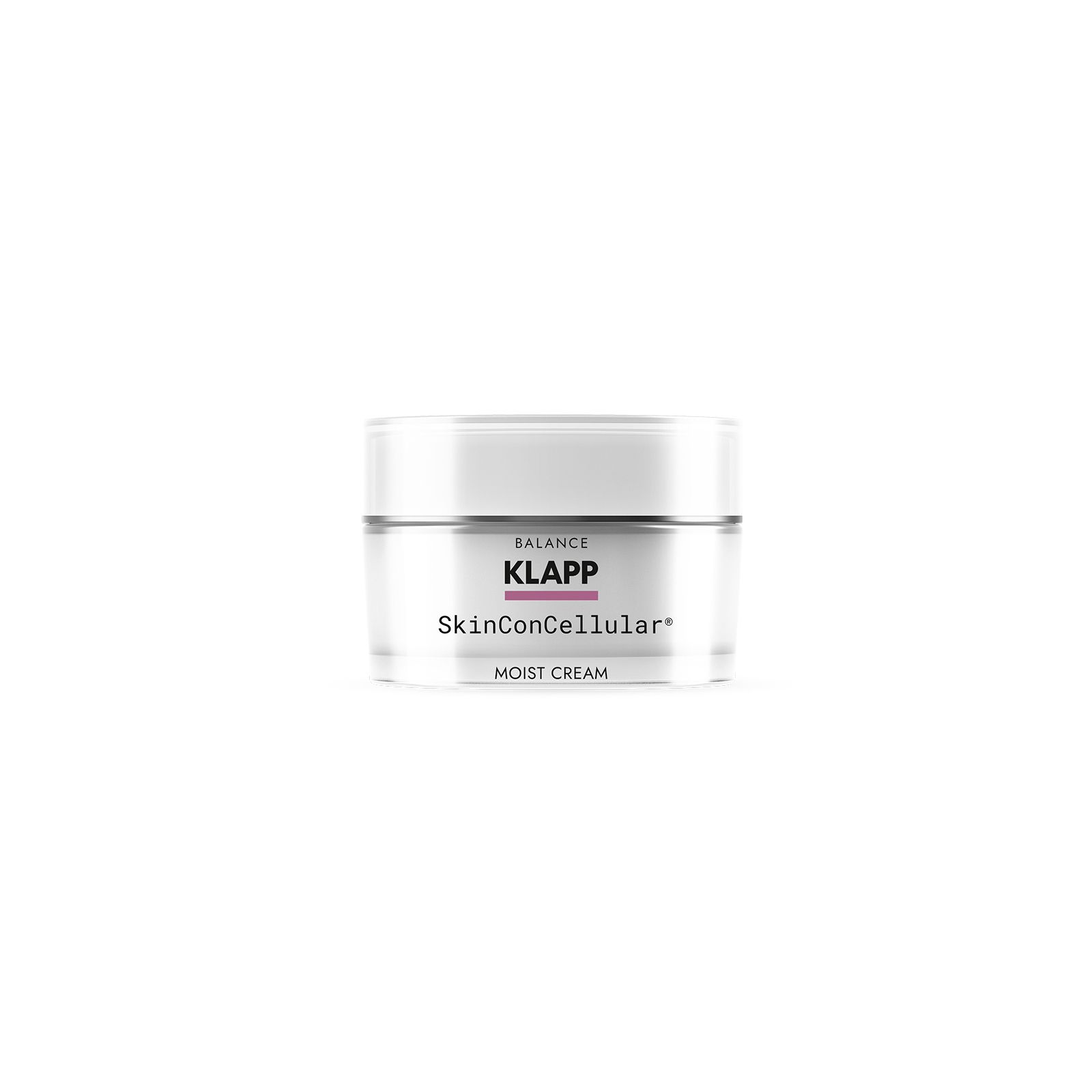 Crèmepot met Klapp-logo, SkinConCellular, Moist Cream. Kleine pot.