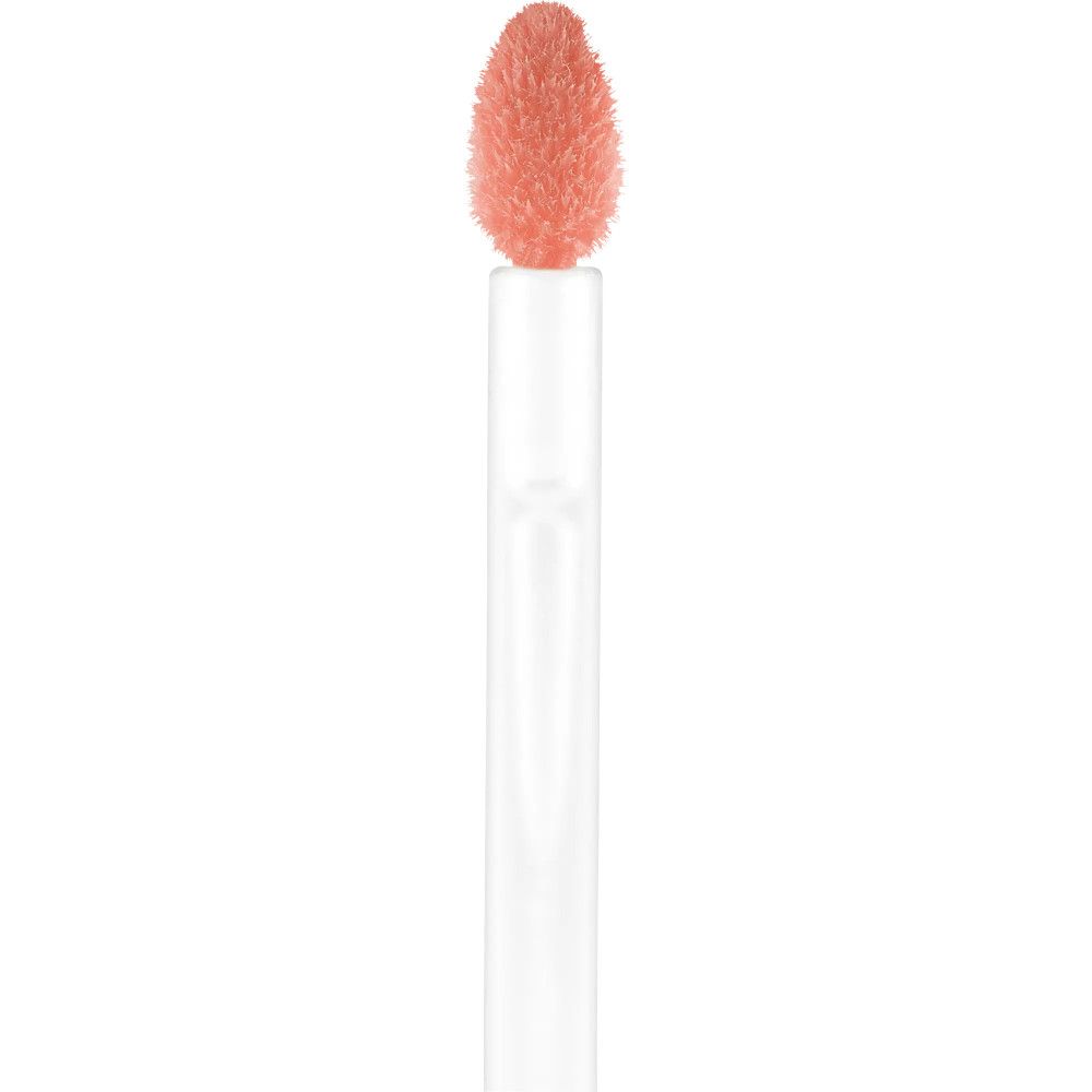 Lipgloss applicator. Transparante steel met roze applicator tip.