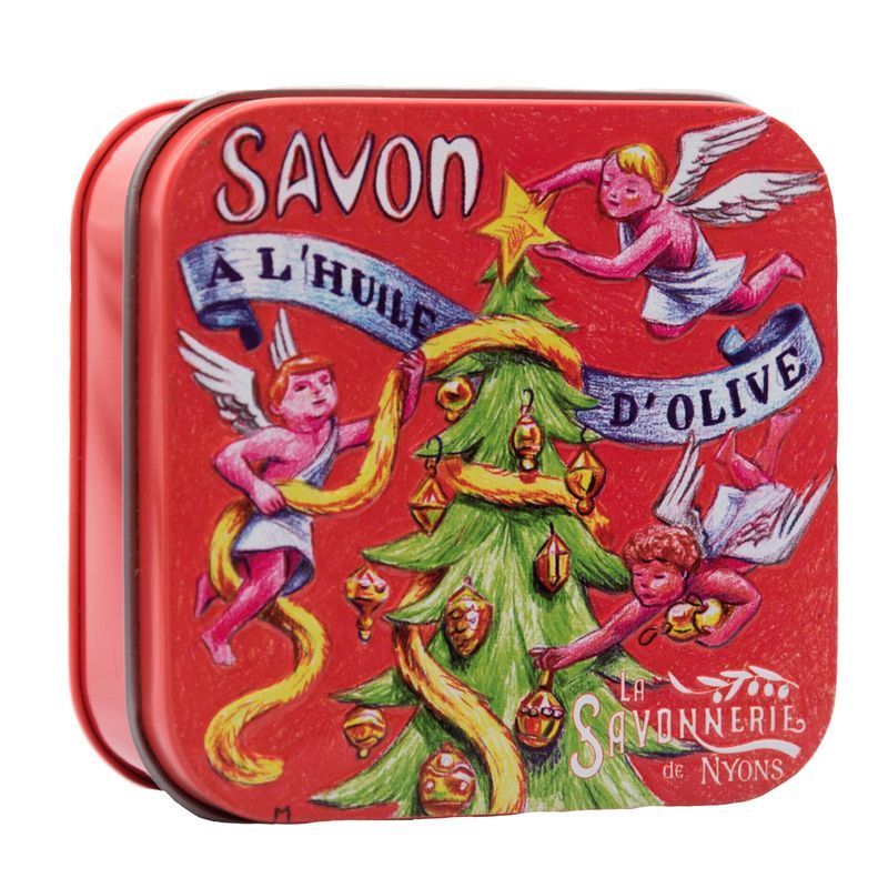 La Savonnerie de Nyons - Metalen doos met zeep - Kerstboom