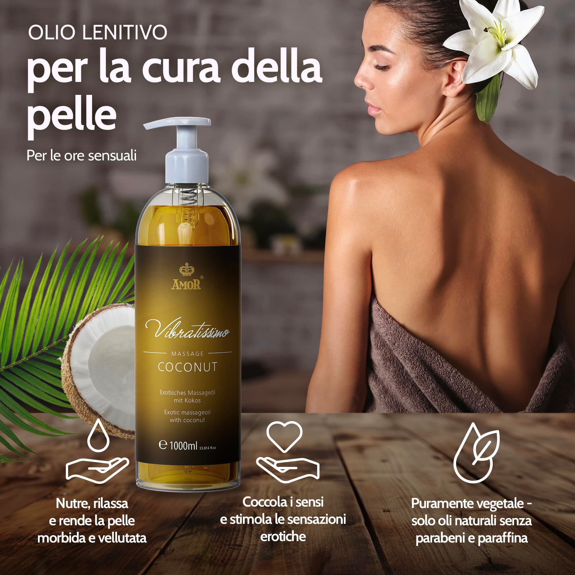 Vibratissimo Huile de Massage Coconut