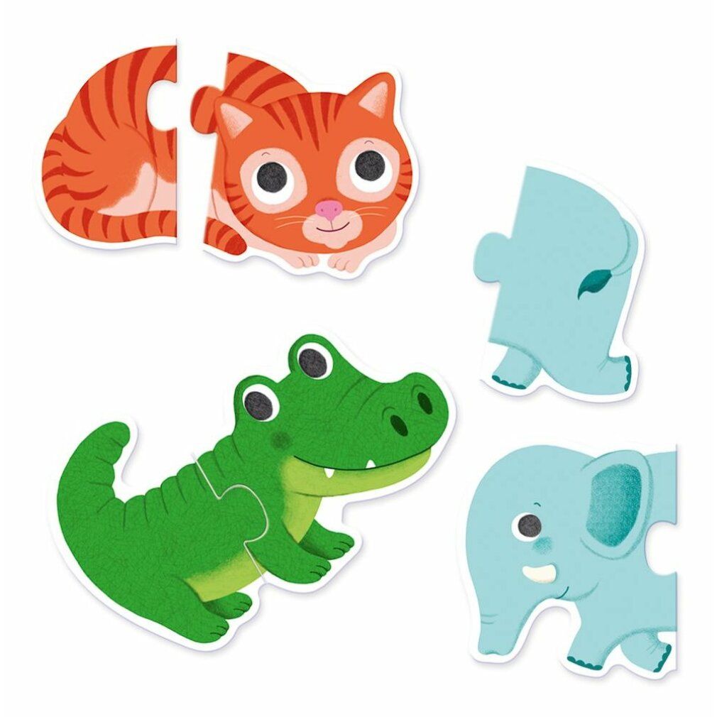 djeco Puzzeldieren 10x2