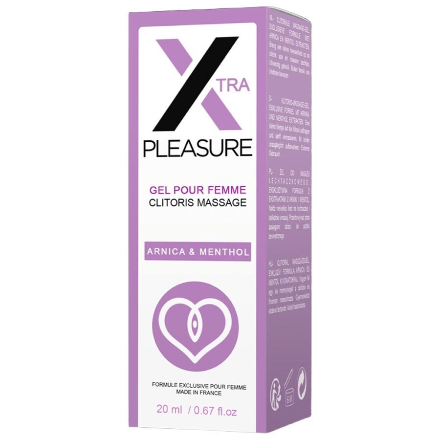 Doos Xtra Pleasure clitoris massagegel, 20 ml.