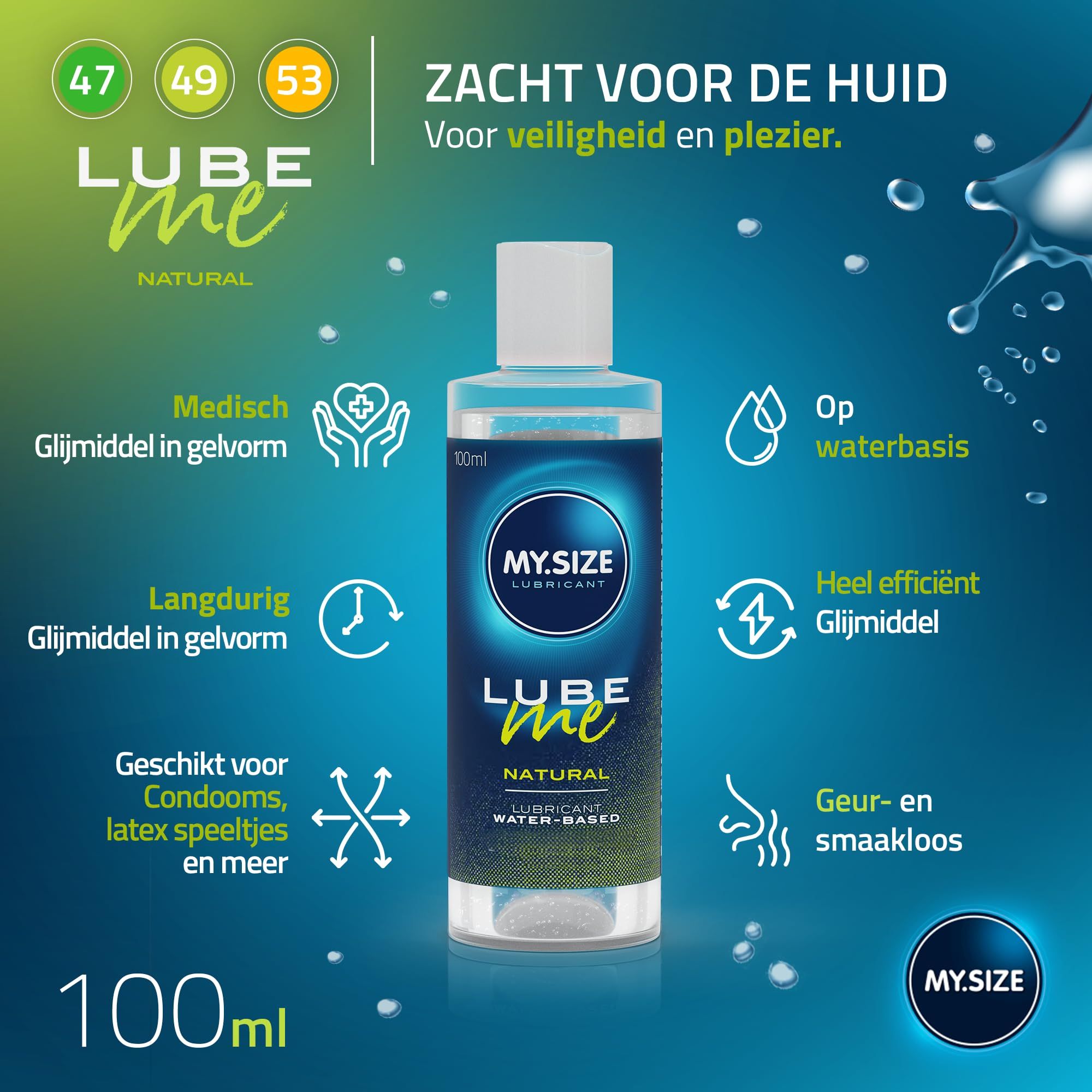 MY.SIZE Condooms + LUBE ME Natural Set