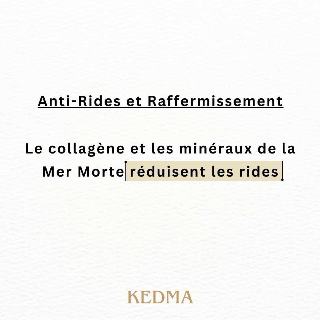 Kedma - Crème Jour Régénérante au Collagène et Minéraux de la Mer Morte