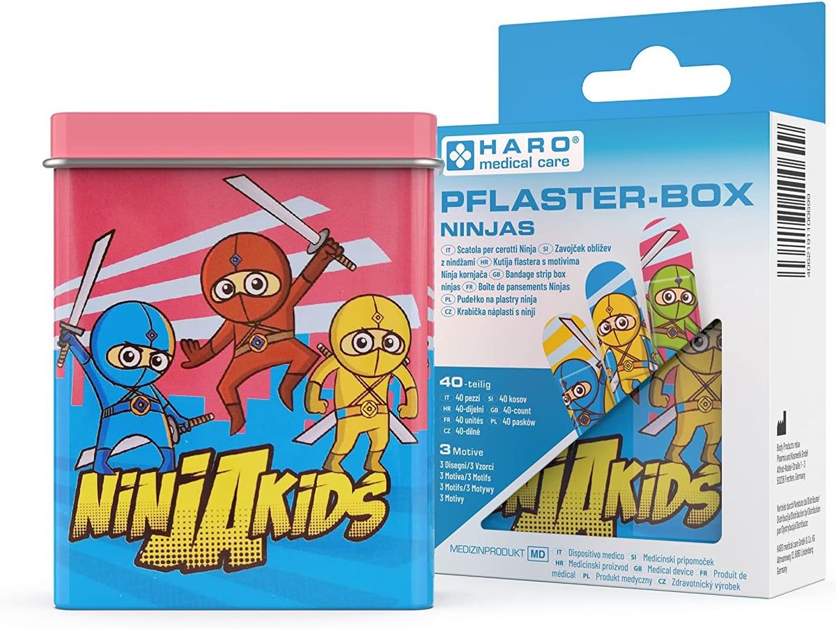 Haro Kinderpleisterbox met ninjamotieven
