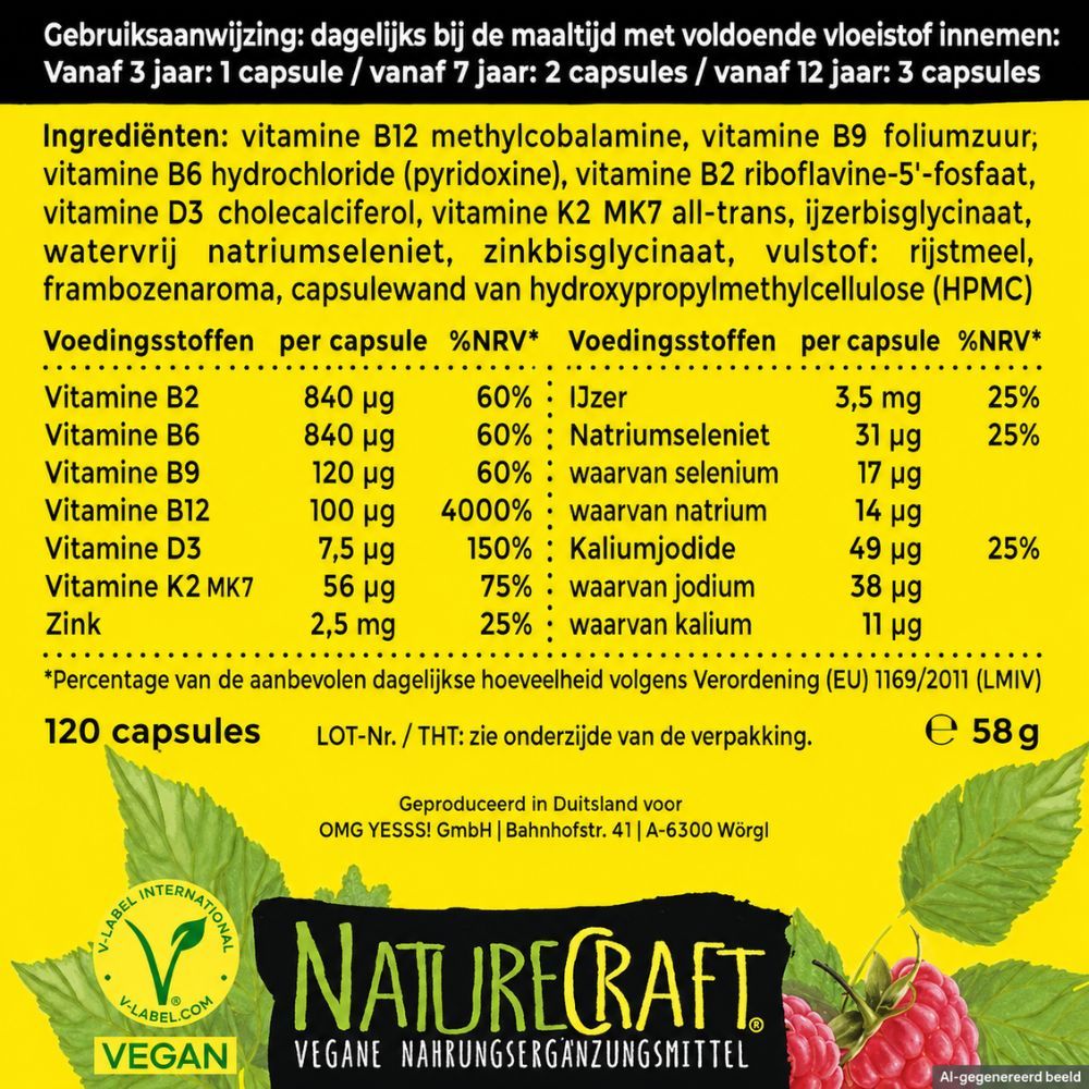 Kinderen met bloemen, V-Label, "Product Nieuwigheid 2023"-zegel.
