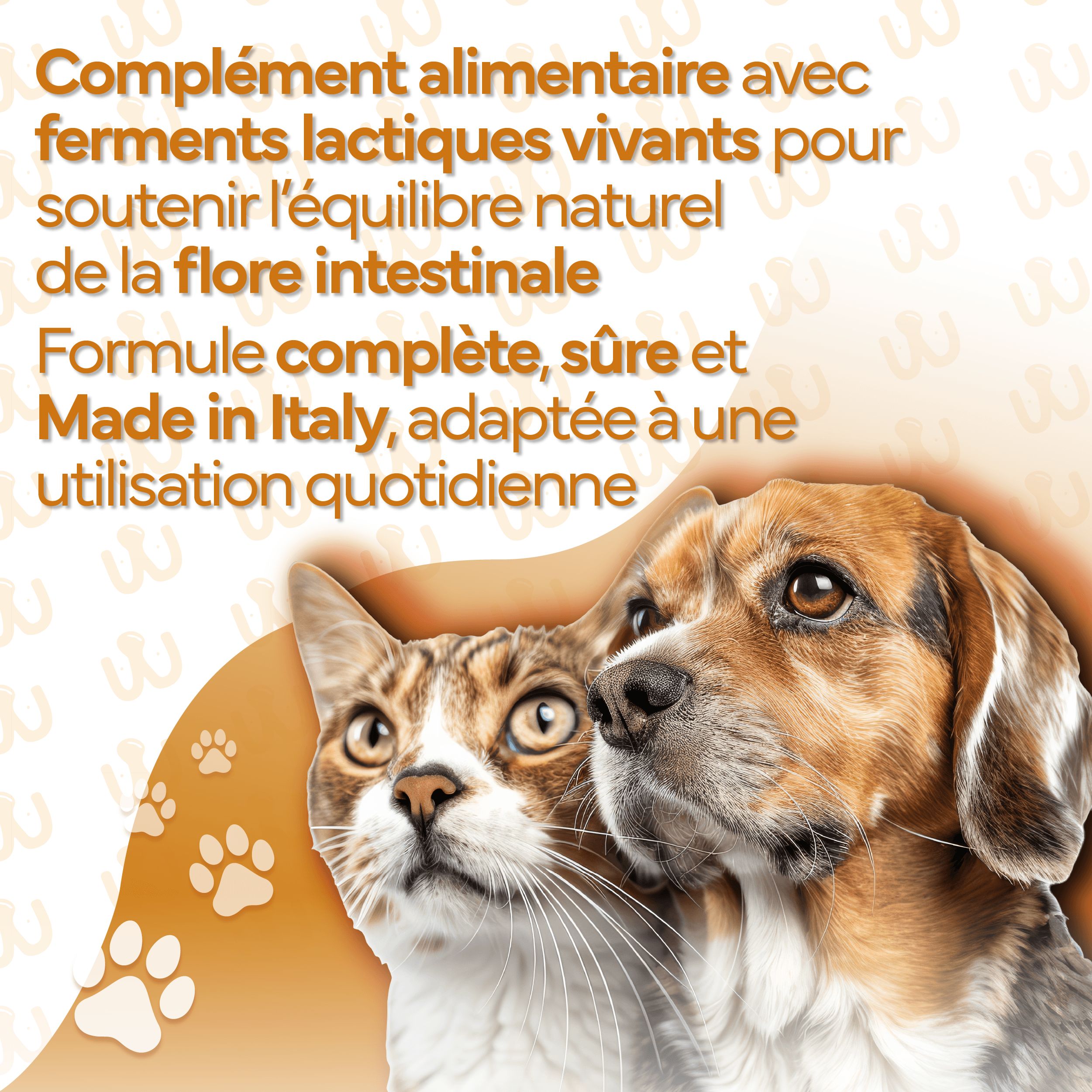 LA.GA© Probiotiques Chiens & Chats: Digestion, Allergies et Immunité. Qualité Italienne.