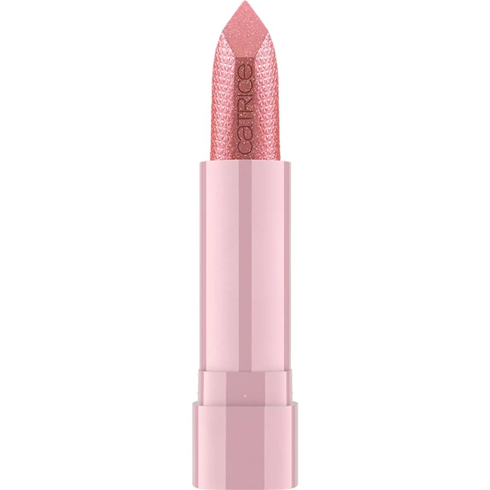 Lippenstift in roze huls. Diamantvormige punt. Merk Catrice.