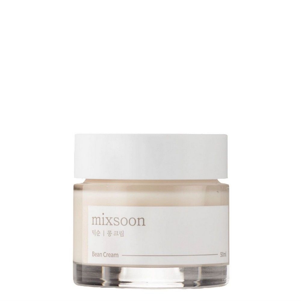 Crème fermentée au soja Mixsoon dans un pot en verre avec un couvercle blanc.