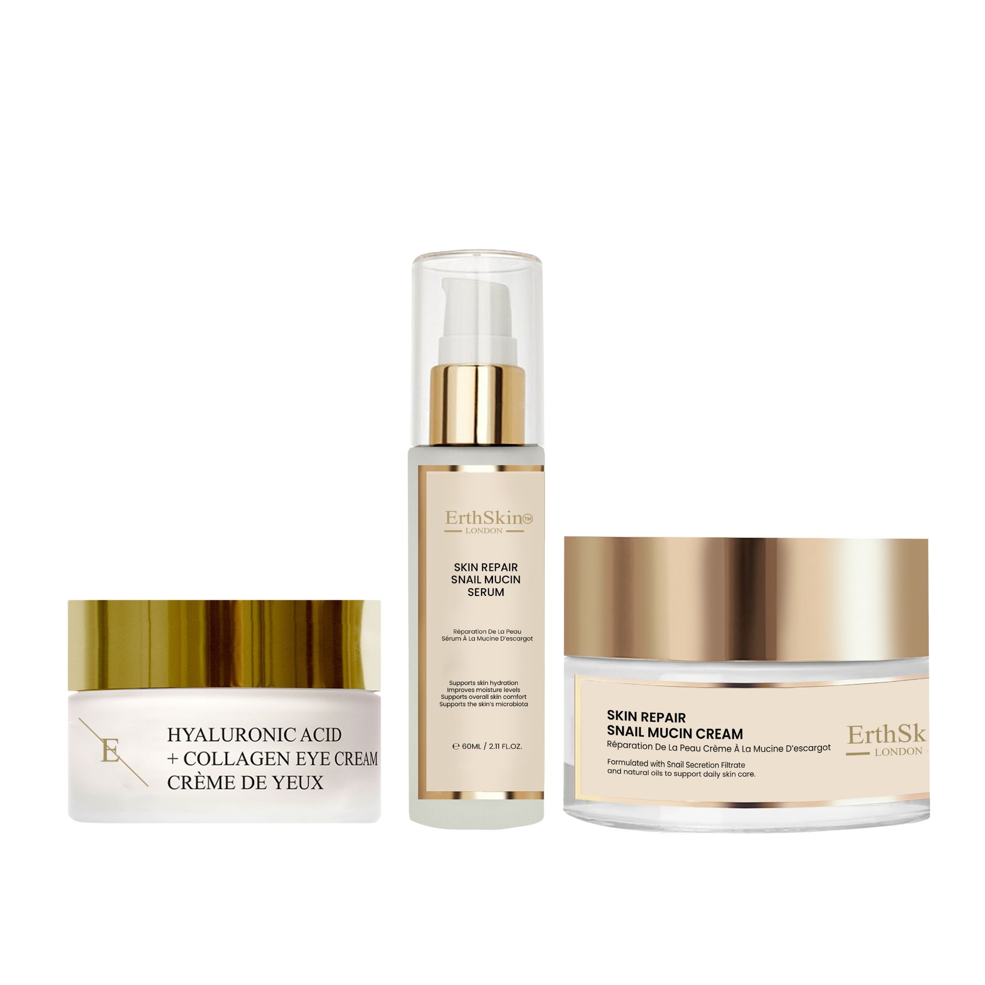 ErthSkin London Coffret Bave d’Escargot & Contour des Yeux Anti-Âge