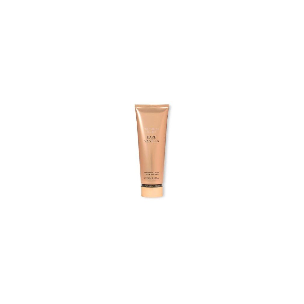 Victoria's Secret Bare Vanilla Lotion pour le corps dans un tube doré, isolée.