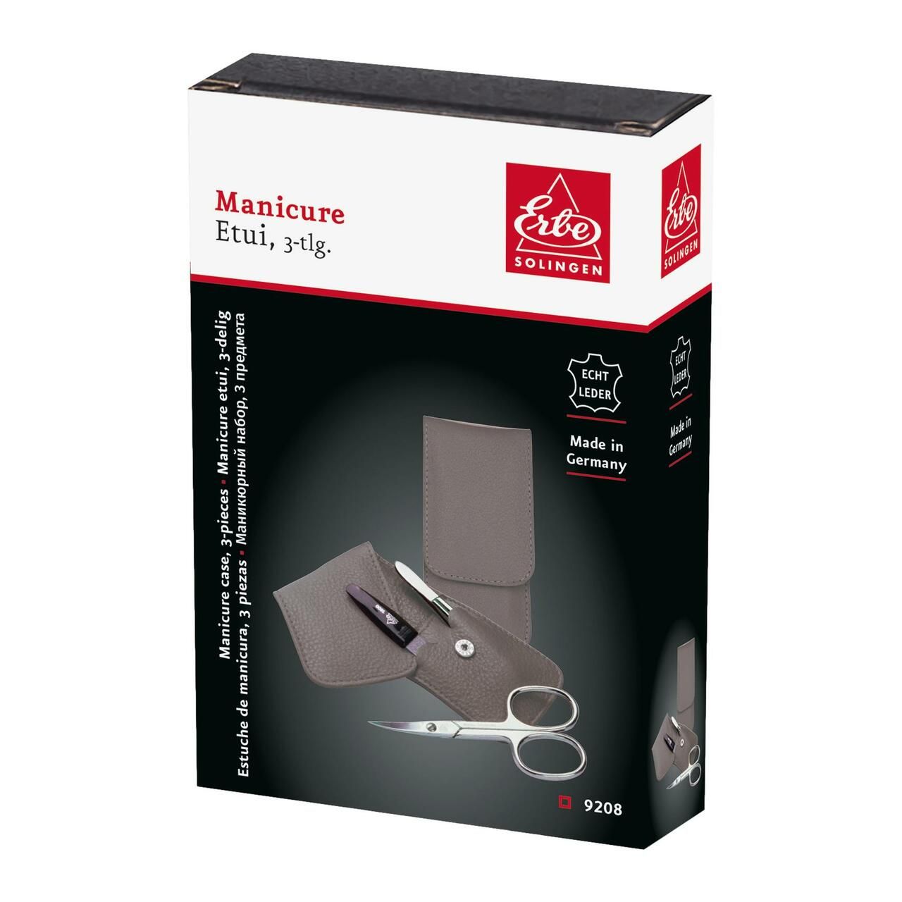 Trousse de manucure de poche Erbe taupe