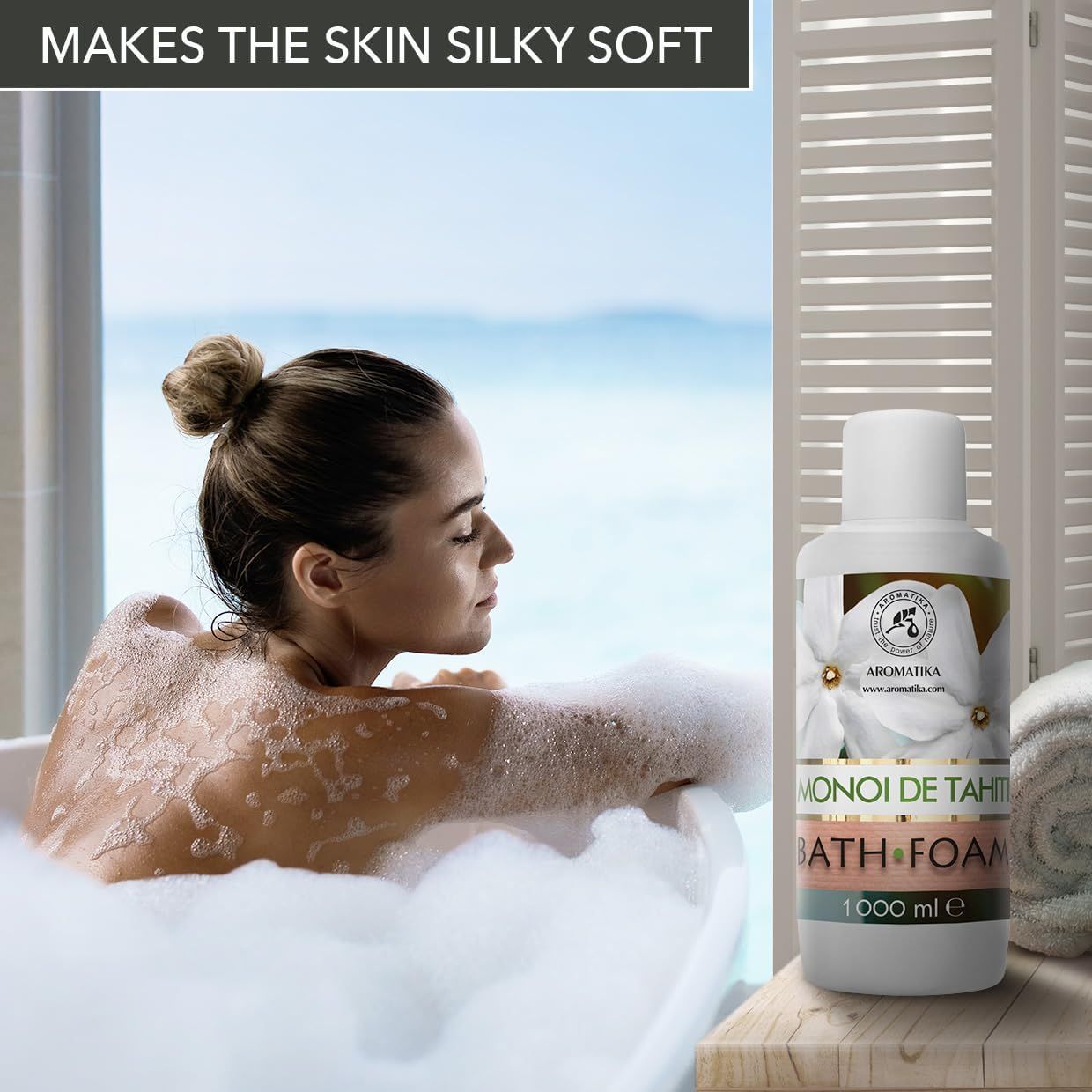 AROMATIKA Mousse de Bain Monoï de Tahiti
