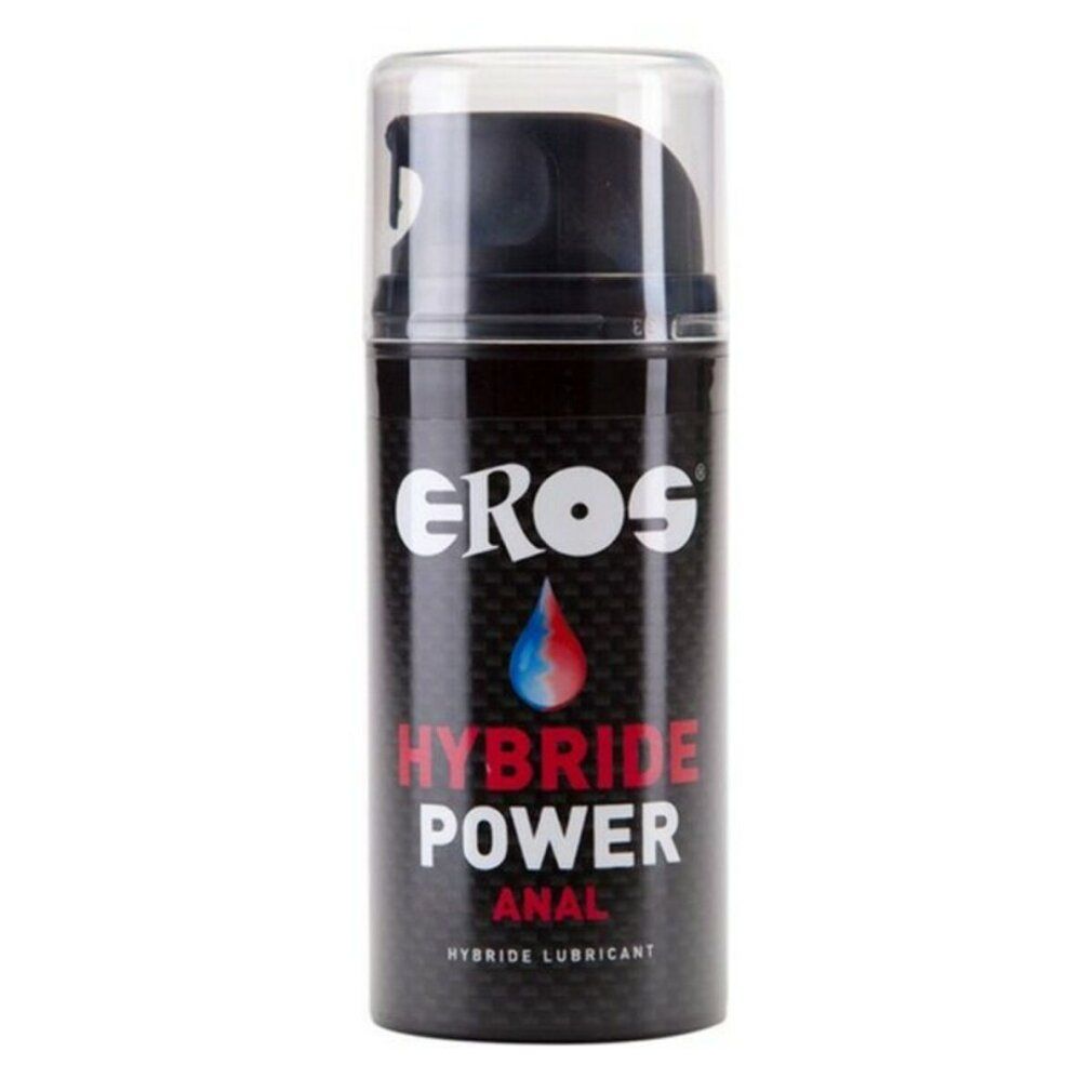 Flacon de gel lubrifiant Eros Power Hybrid Anal avec pompe.
