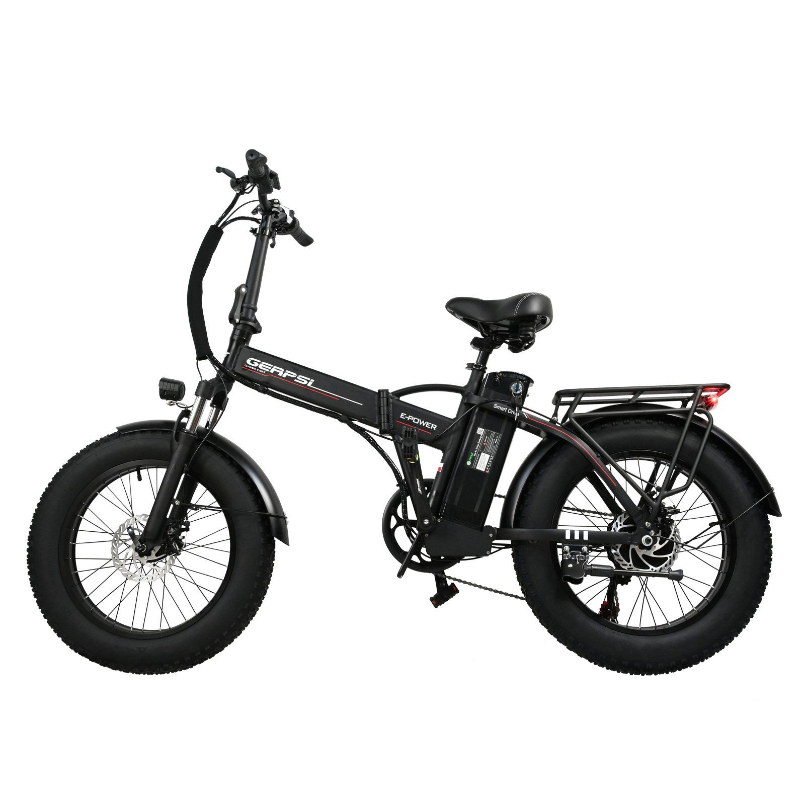 BAOLUJIE DZ2002 Elektrische fatbike voor volwassenen, 48V 16Ah verwijderbare accu