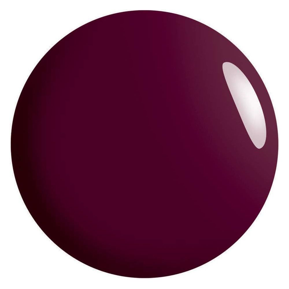 Tache ronde et brillante de couleur rouge foncé. Aucun autre détail visible.