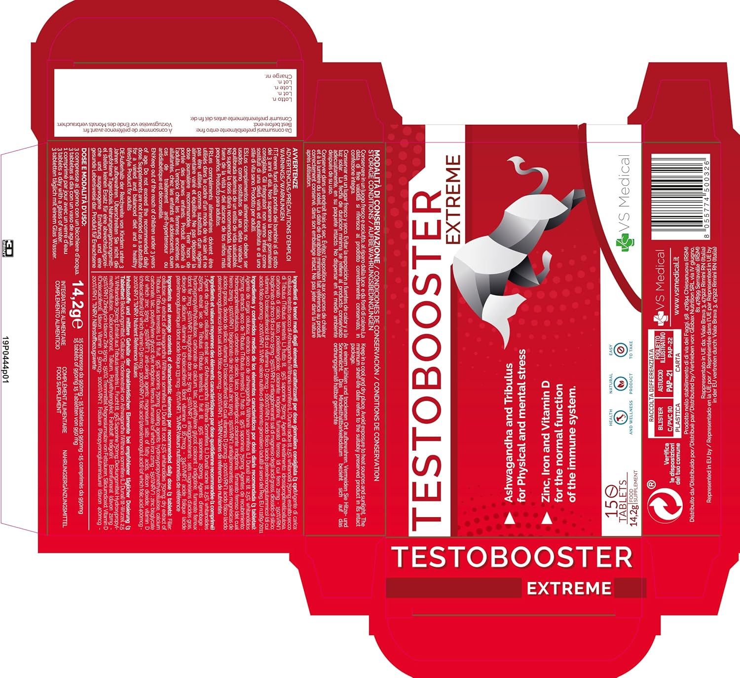 Vitastrong Testobooster Extreme -  tonus & mannelijke vitaliteit