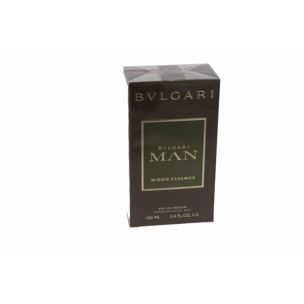 Verpakking van Bvlgari Man Wood Essence Eau de Parfum 100ml.