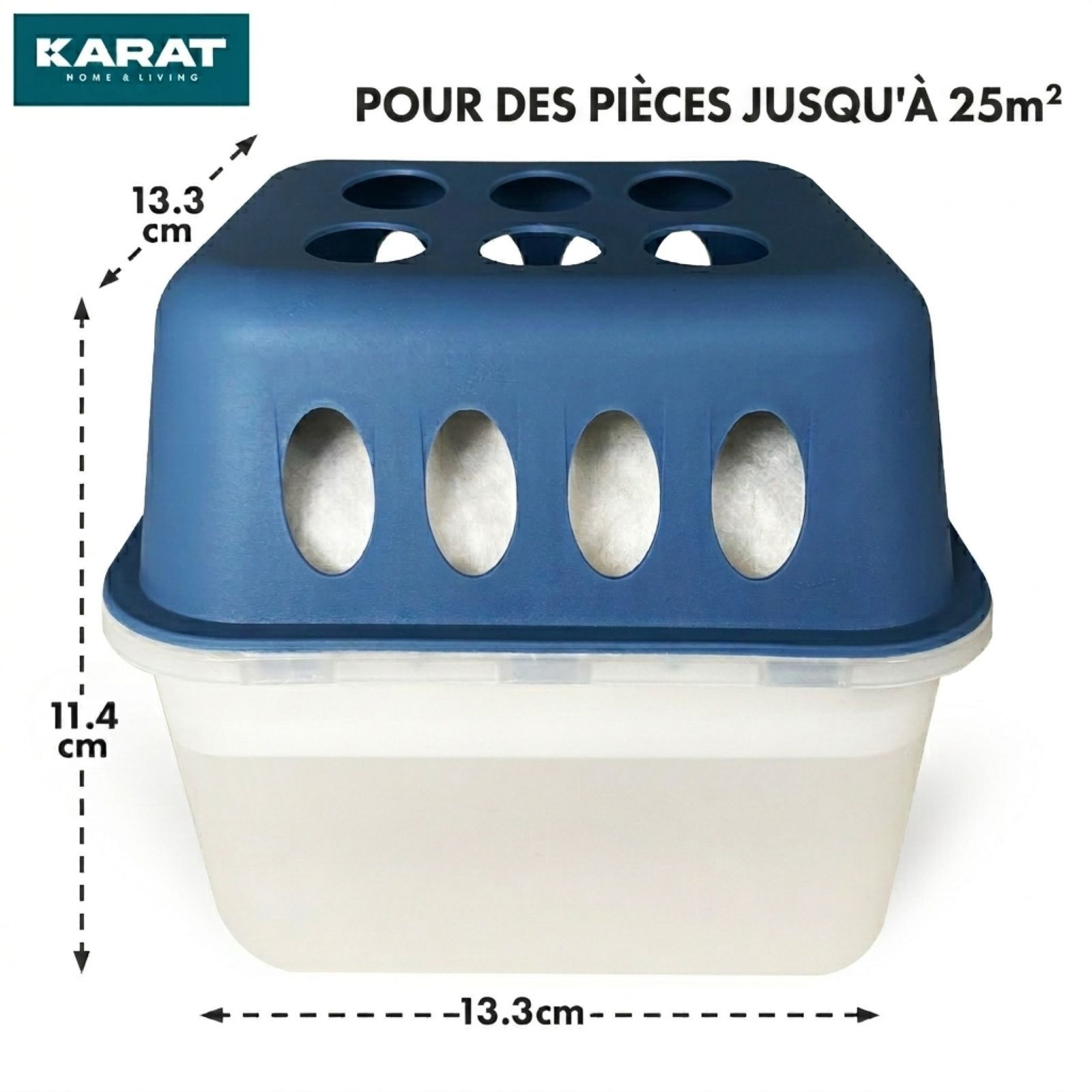 KARAT Déshumidificateur Hava - Déshumidificateur à granulés Bleu