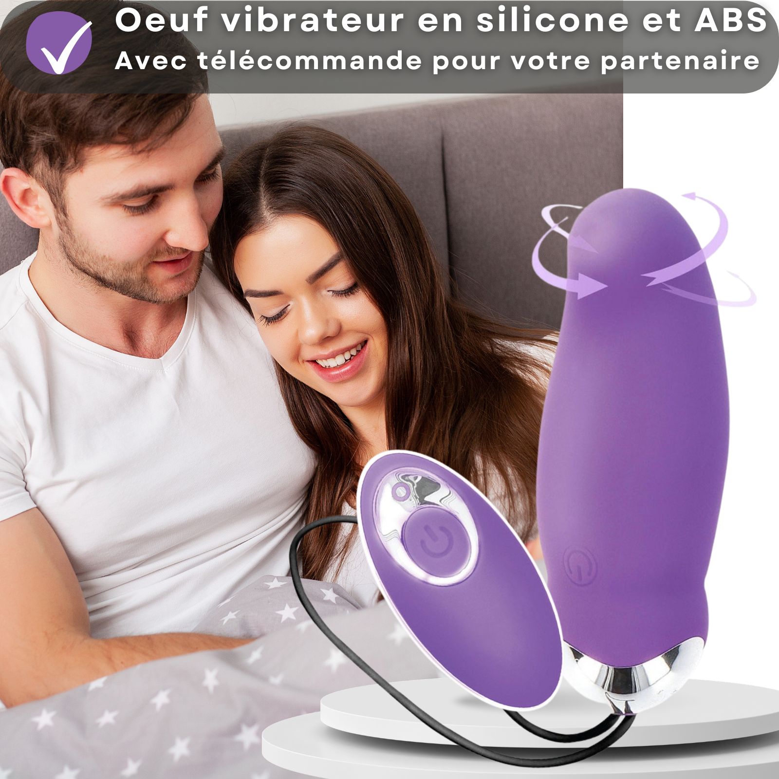 Lovelyness - Oeuf vibro avec fonction rotative 1 pc(s)
