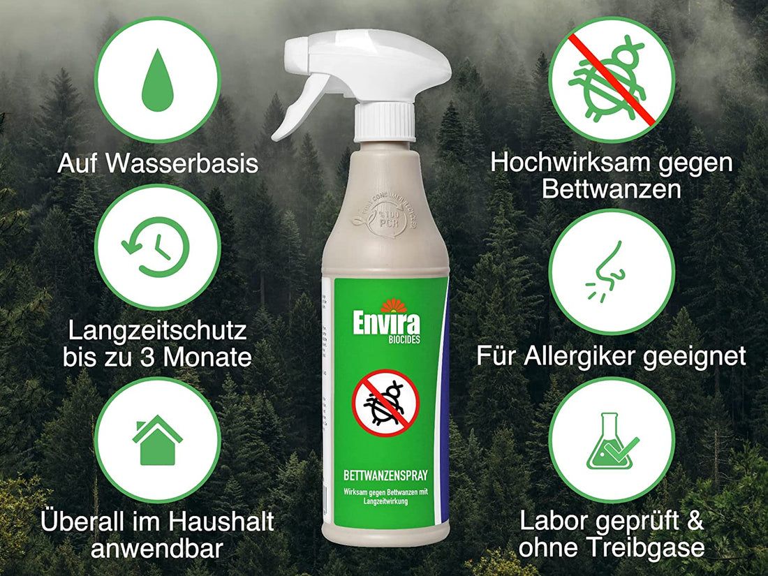 Envira Spray Anti-Punaises de Lit en Pack Avantage