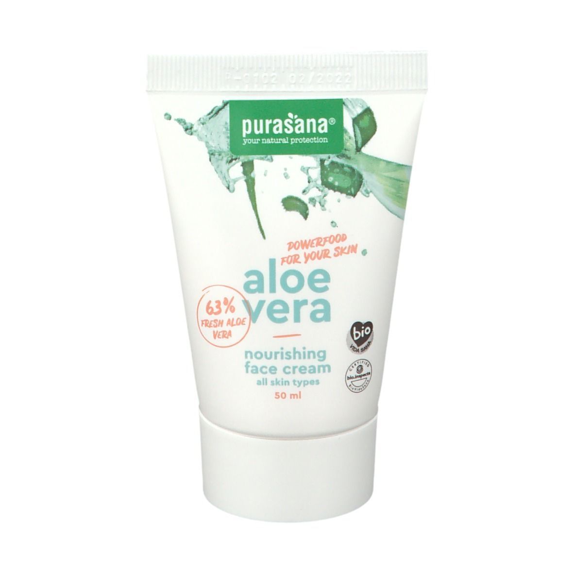 Purasana® Aloe Vera Crème Visage Nourissante